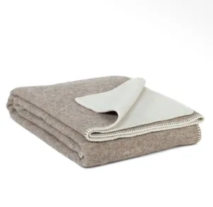 Hovedbilde Ullpledd Eco Beige